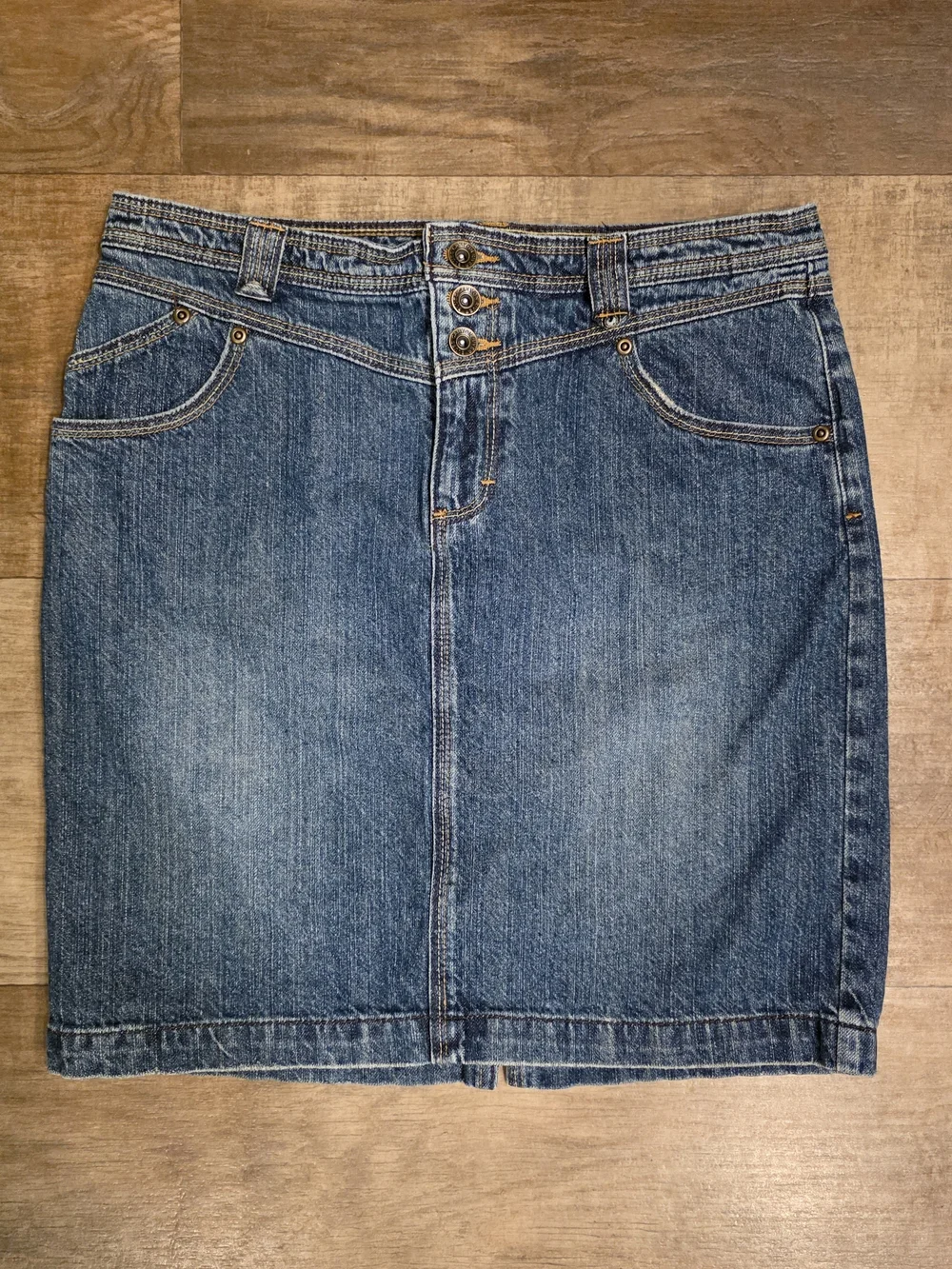 Vintage Canyon River Blues Denim Mini Skirt Size 8P 100% Cotton